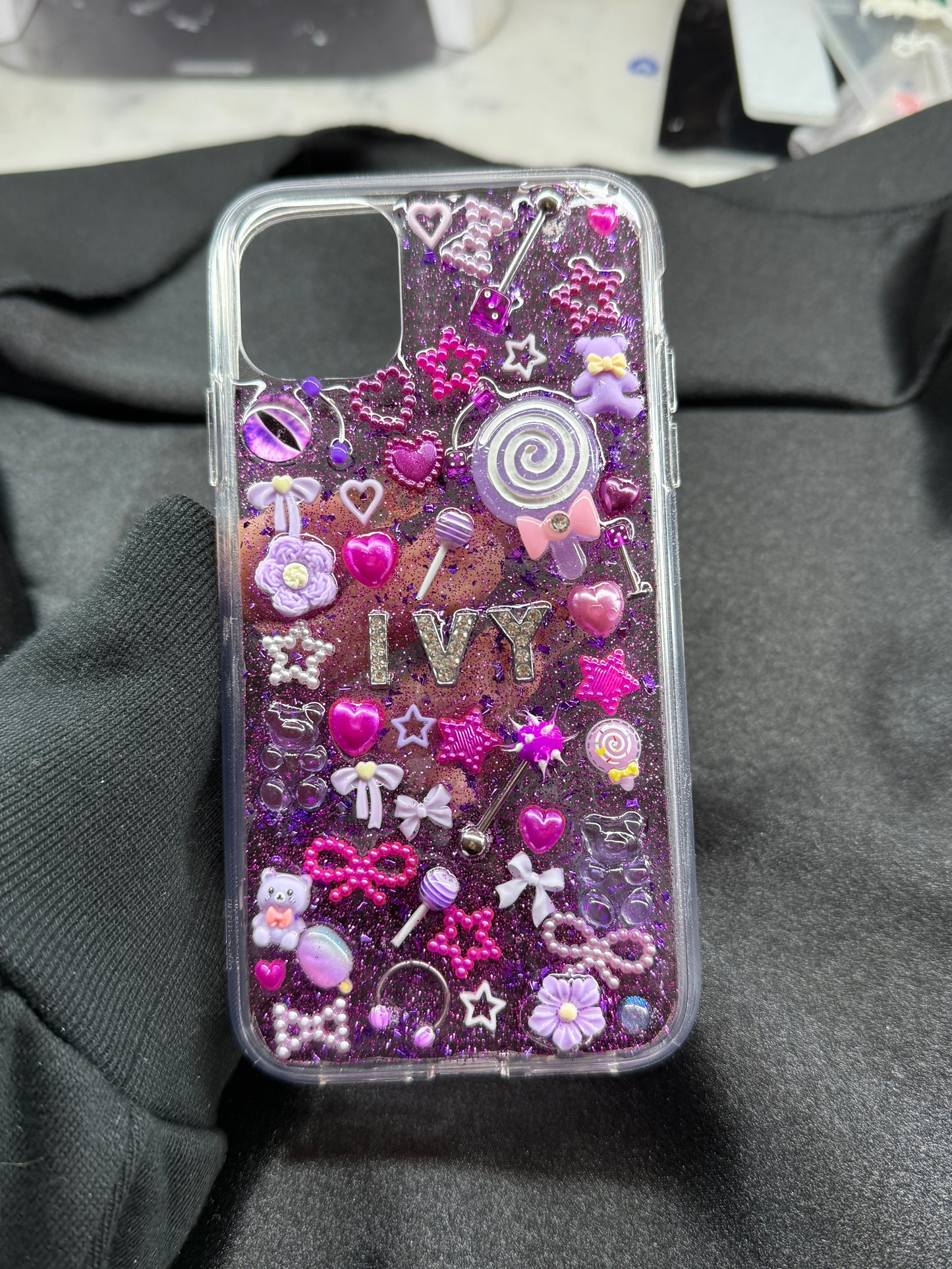 JUNK CASE WITH GLITTER